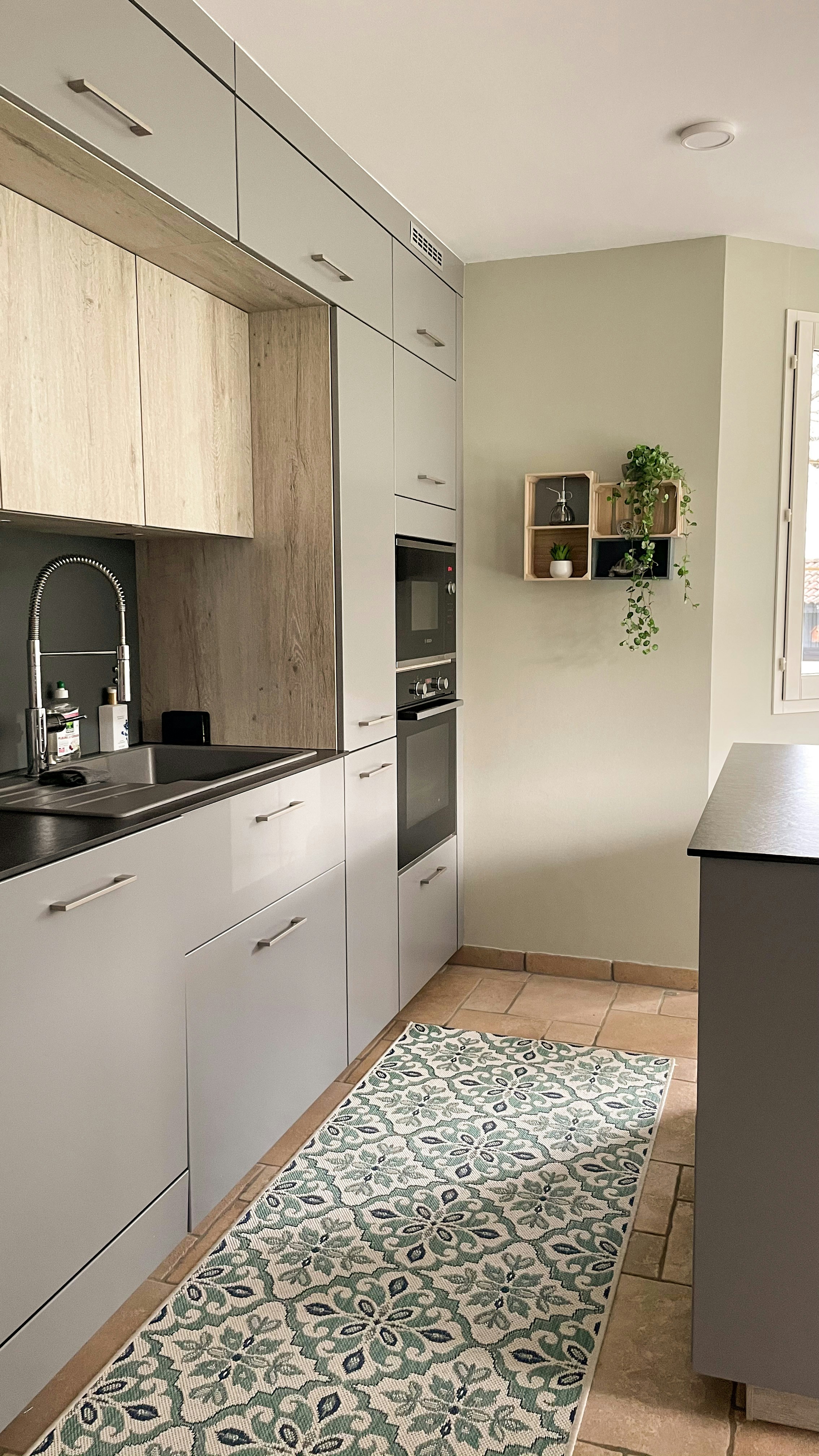 Clean and organized kitchen space